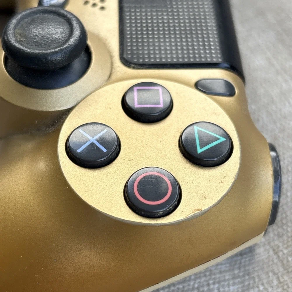Sony DualShock 4 Wireless Controller Gold PS4 PlayStation For Parts Repair